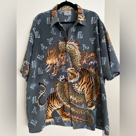 Vintage shirt / size L - XL / Made in Korea - Picture 2 of 11